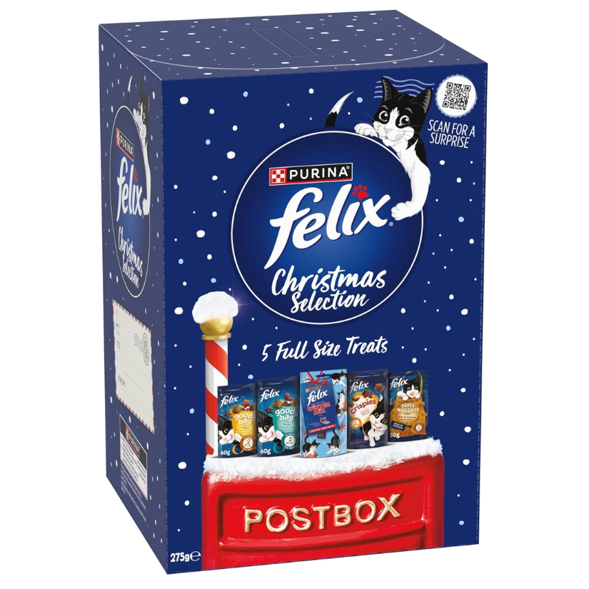  Felix Cat Treats Christmas Selection Box 3 x 275g